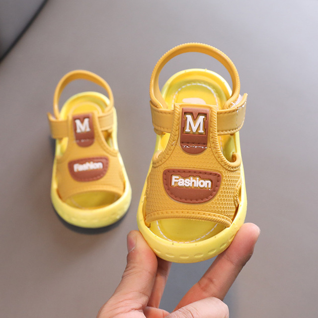 Breathable Summer Baby Girls Sandals, Toddlers  Solid Color Open Toe Soft  Sole Shoes Sport Infant Prewalker for Gils Boys