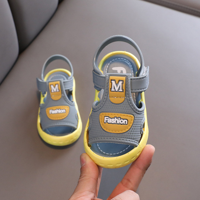 Breathable Summer Baby Girls Sandals, Toddlers  Solid Color Open Toe Soft  Sole Shoes Sport Infant Prewalker for Gils Boys