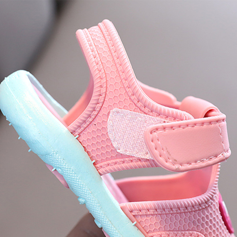 Breathable Summer Baby Girls Sandals, Toddlers  Solid Color Open Toe Soft  Sole Shoes Sport Infant Prewalker for Gils Boys