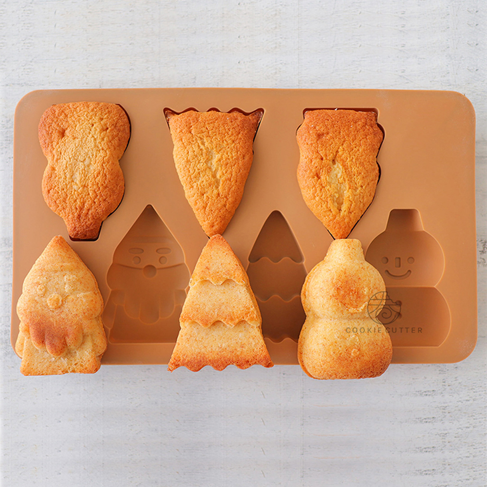 Christmas Series Silicone Mold Cookie Mold Sugar Craft Fondant Cake Chocolate Candy Xmas decoration Kitchen Baking Tools