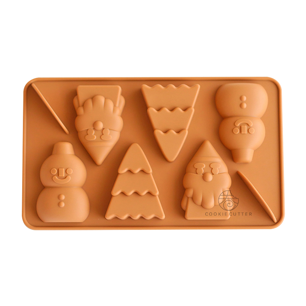 Christmas Series Silicone Mold Cookie Mold Sugar Craft Fondant Cake Chocolate Candy Xmas decoration Kitchen Baking Tools