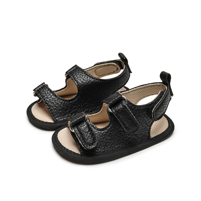 New Baby Sandals Baby Shoes Baby Boy Girl Sandals PU Soft Bottom Sole Anti-Slip Infant First Walker Crib Shoes Newborn Moccasins