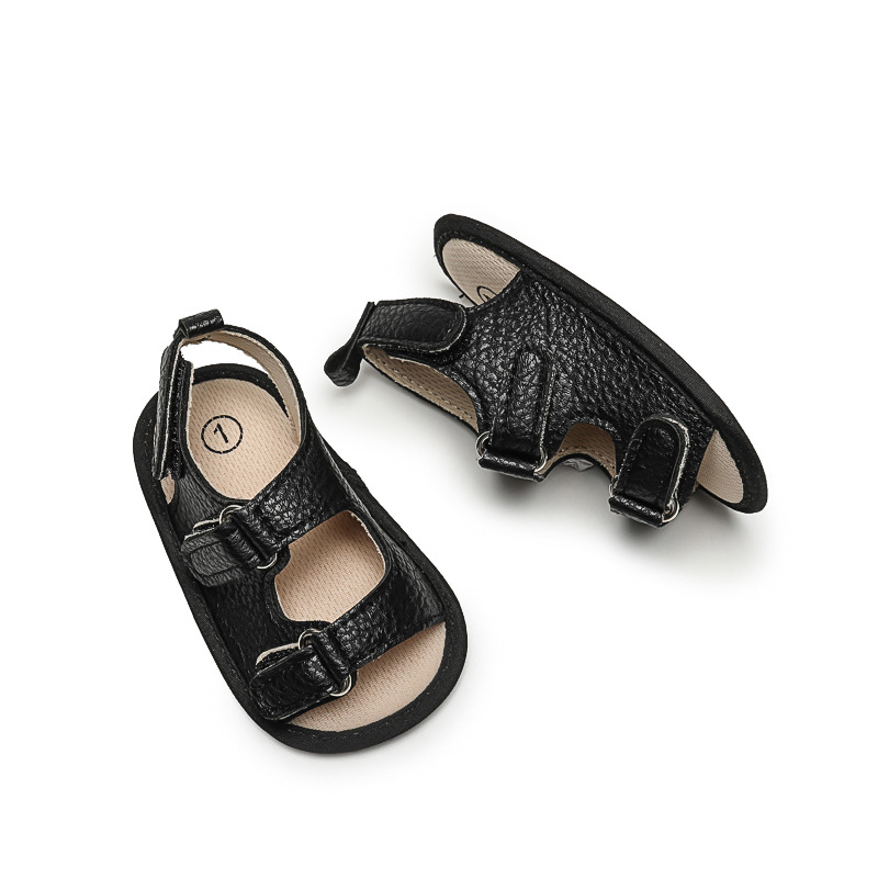 New Baby Sandals Baby Shoes Baby Boy Girl Sandals PU Soft Bottom Sole Anti-Slip Infant First Walker Crib Shoes Newborn Moccasins