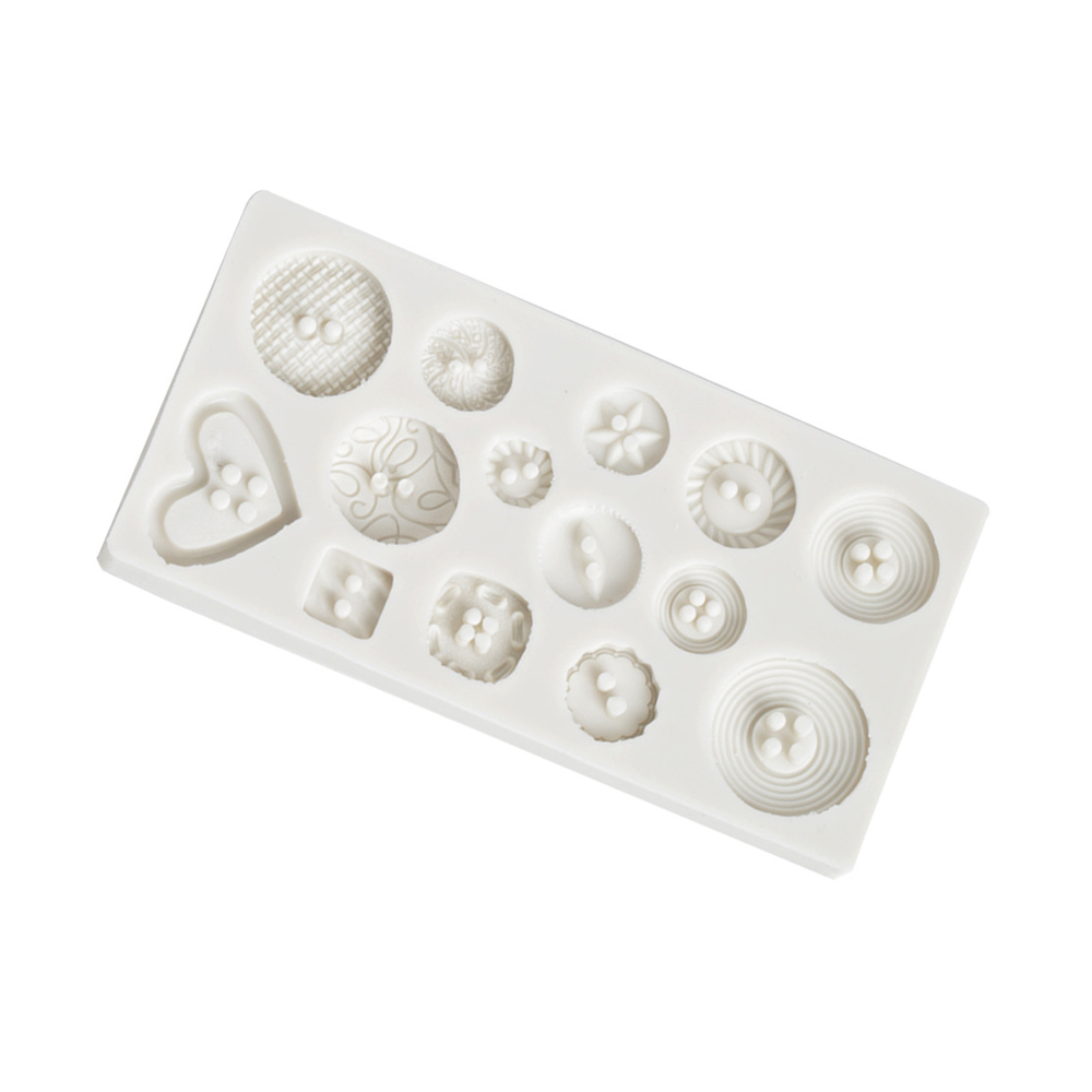 Button Shape Silicone Mold Fondant Cake Decoration Mold Chocolate Mold  DIY Baking Molds Kitchen Baking Utensils Accessories
