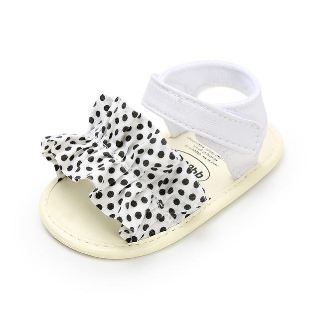 Baby Girls Sandals Canvas Bowknot Toddlers Newborn Infantil Sandals Summer Infant Baby Girls Soft Crib Shoes Infants Sandal