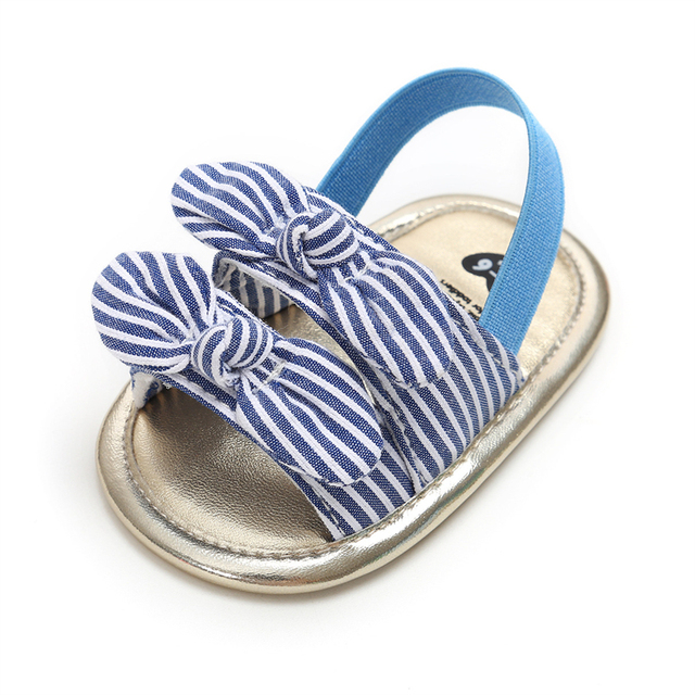 Baby Girls Sandals Canvas Bowknot Toddlers Newborn Infantil Sandals Summer Infant Baby Girls Soft Crib Shoes Infants Sandal