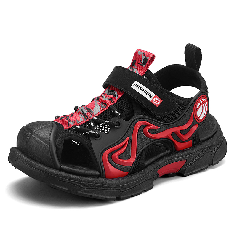 Summer Children Sandals for Boy 7 8 9 12 Years Boys Kids Beach Shoes Fashion Boys Baotou Non-slip Sandalias EUR Size 31-39