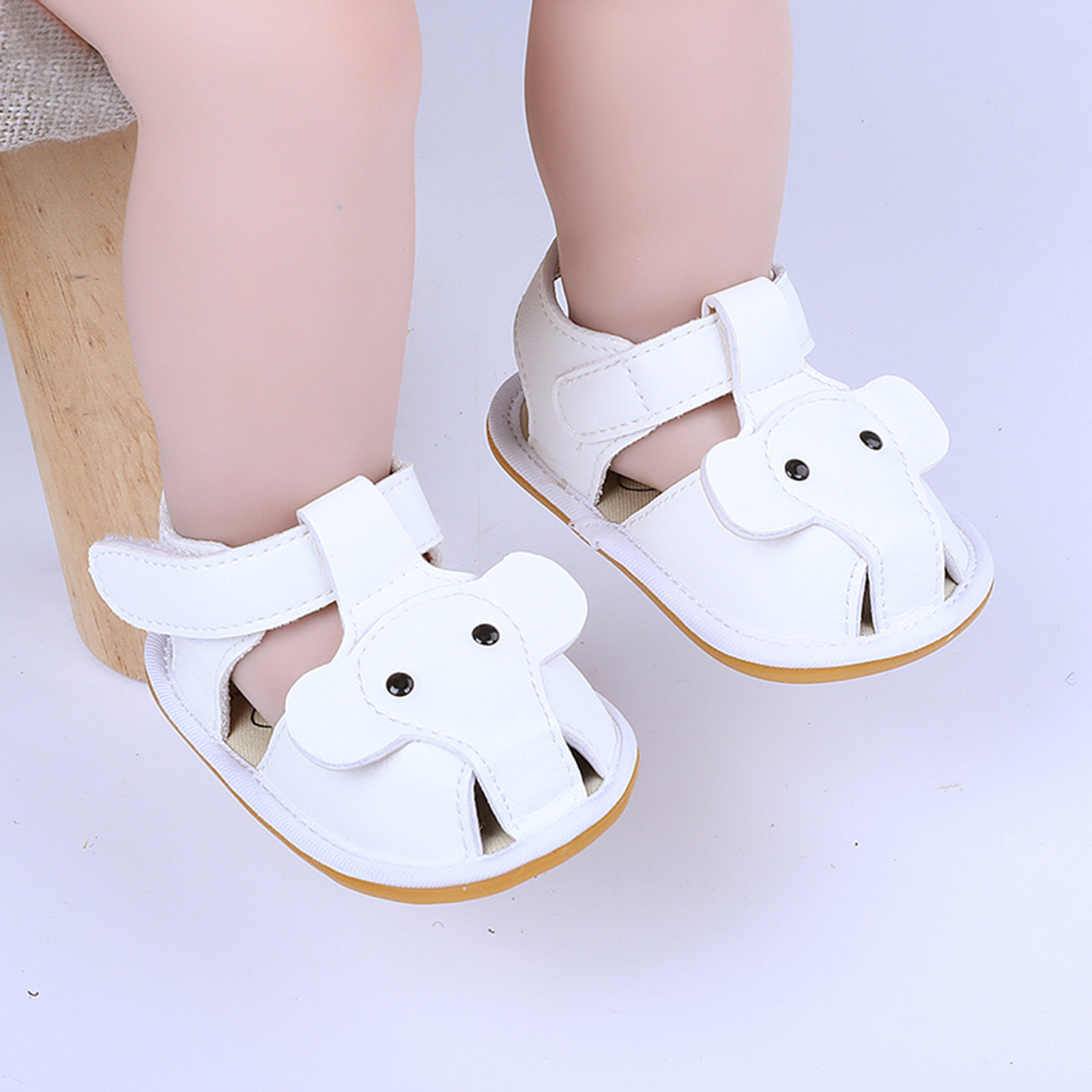 0-18 Months Infant Crib Shoes Summer Children Toddler Baby Girls Elephant Sandals Cork Shoes Beach Shoes Prewalker Zapatos