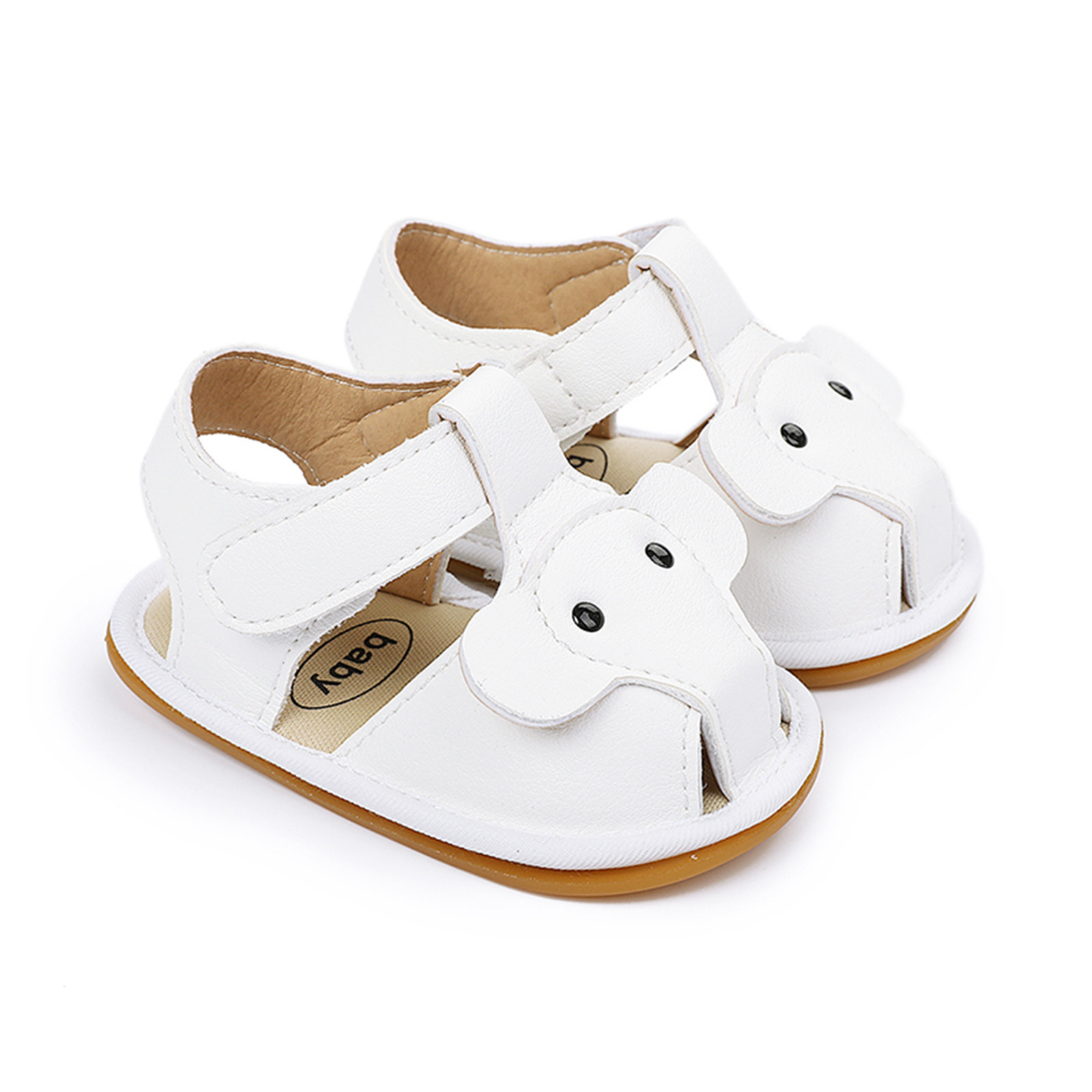 0-18 Months Infant Crib Shoes Summer Children Toddler Baby Girls Elephant Sandals Cork Shoes Beach Shoes Prewalker Zapatos
