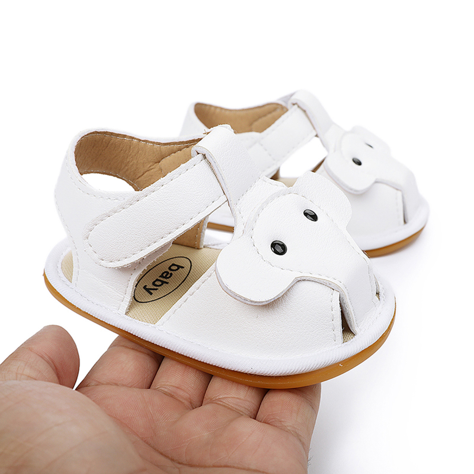 0-18 Months Infant Crib Shoes Summer Children Toddler Baby Girls Elephant Sandals Cork Shoes Beach Shoes Prewalker Zapatos