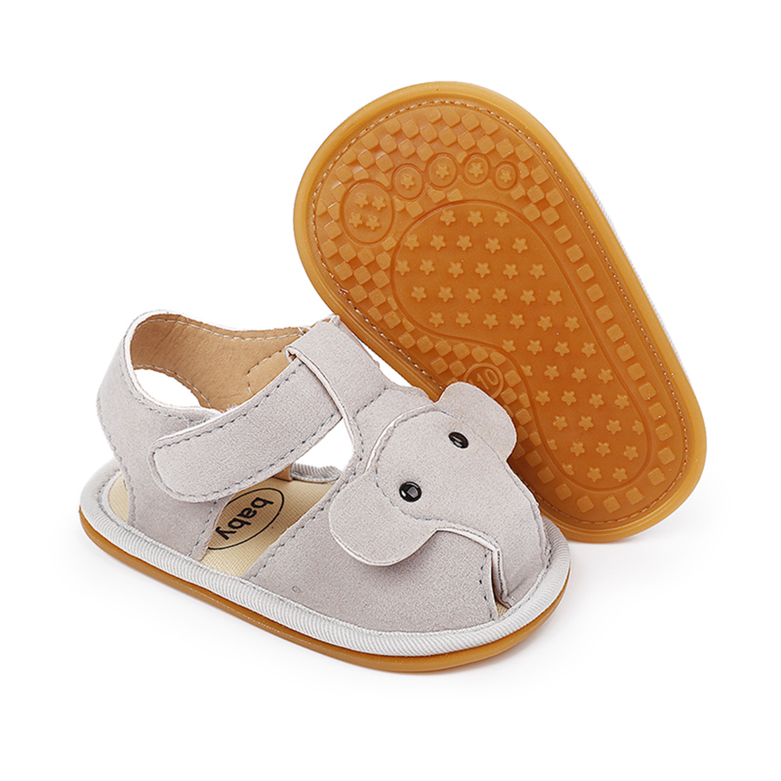0-18 Months Infant Crib Shoes Summer Children Toddler Baby Girls Elephant Sandals Cork Shoes Beach Shoes Prewalker Zapatos