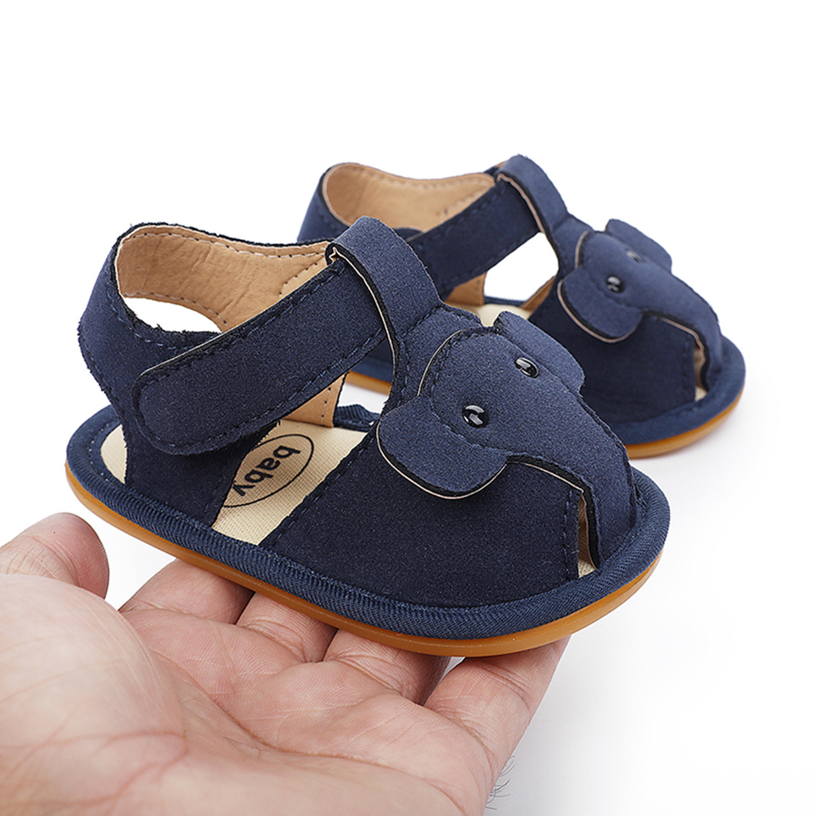 0-18 Months Infant Crib Shoes Summer Children Toddler Baby Girls Elephant Sandals Cork Shoes Beach Shoes Prewalker Zapatos
