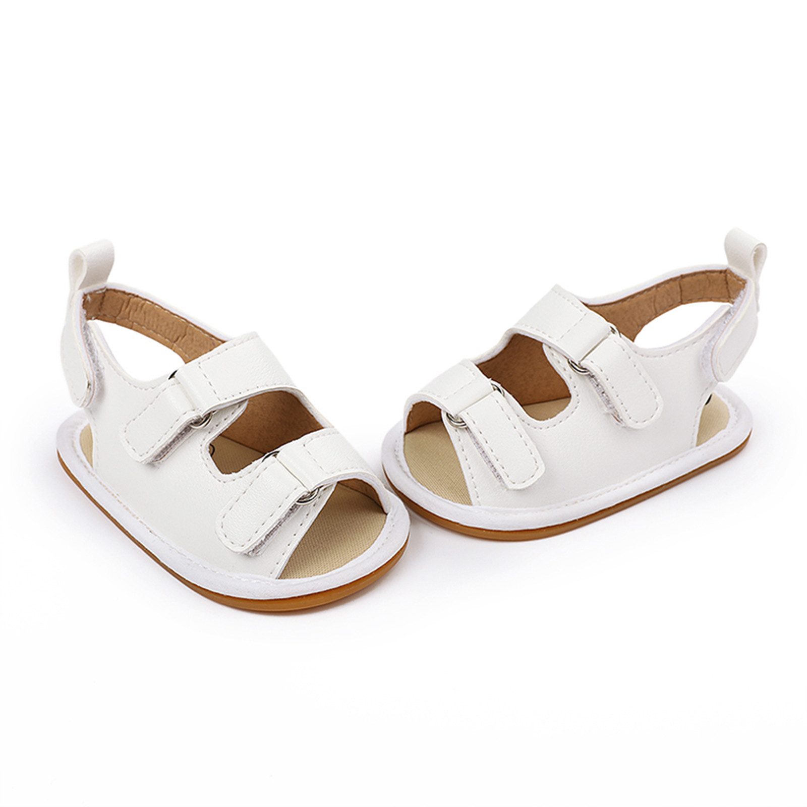 0-18 Months Newborn Crib Shoes Summer Infant Toddler Baby Children Girls Boys Hook Loop Open Toe Sandals Shoes Prewalker Shoes