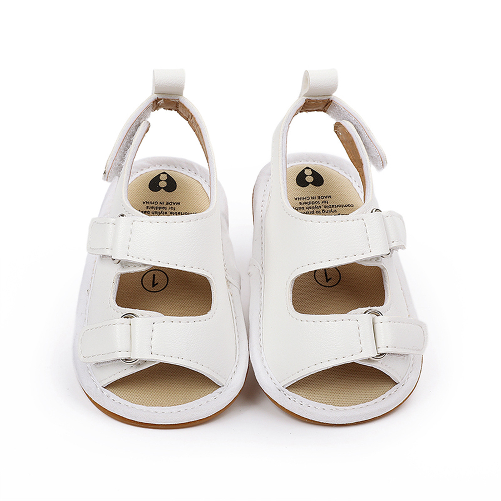 0-18 Months Newborn Crib Shoes Summer Infant Toddler Baby Children Girls Boys Hook Loop Open Toe Sandals Shoes Prewalker Shoes