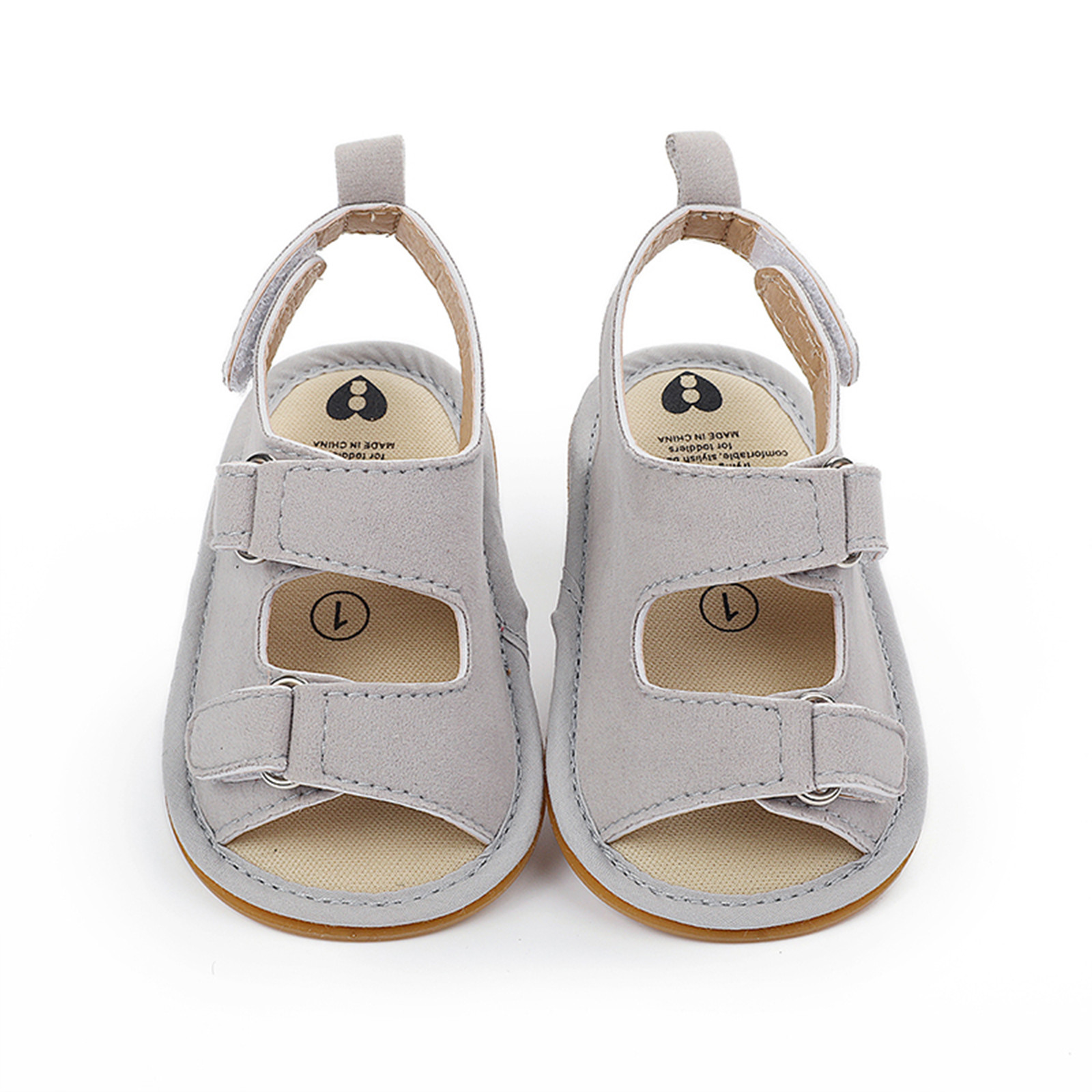 0-18 Months Newborn Crib Shoes Summer Infant Toddler Baby Children Girls Boys Hook Loop Open Toe Sandals Shoes Prewalker Shoes