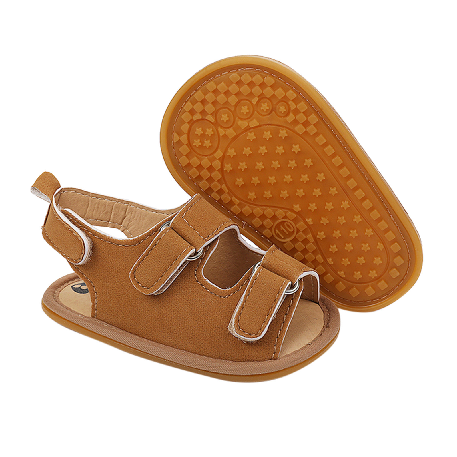 0-18 Months Newborn Crib Shoes Summer Infant Toddler Baby Children Girls Boys Hook Loop Open Toe Sandals Shoes Prewalker Shoes