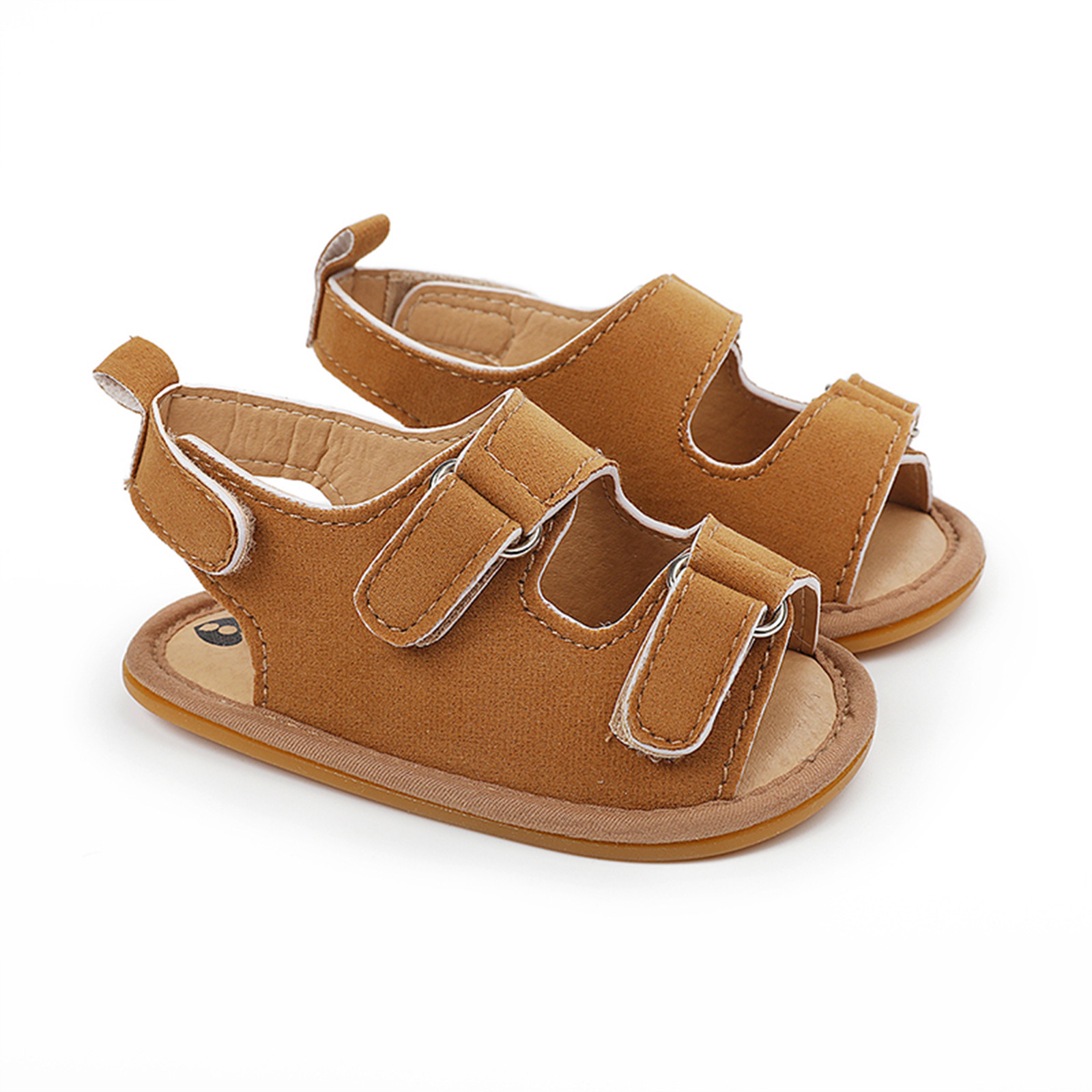 0-18 Months Newborn Crib Shoes Summer Infant Toddler Baby Children Girls Boys Hook Loop Open Toe Sandals Shoes Prewalker Shoes