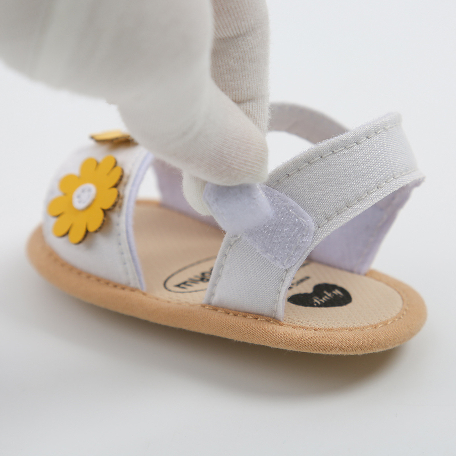 0-18 Month Baby Crib Shoes Girls soft sole Princess Sandals Summer Shoes Flowers Outdoor First Walk Toddler Girls Prewalker