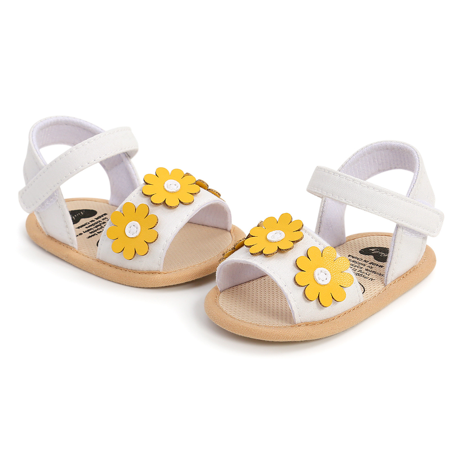 0-18 Month Baby Crib Shoes Girls soft sole Princess Sandals Summer Shoes Flowers Outdoor First Walk Toddler Girls Prewalker