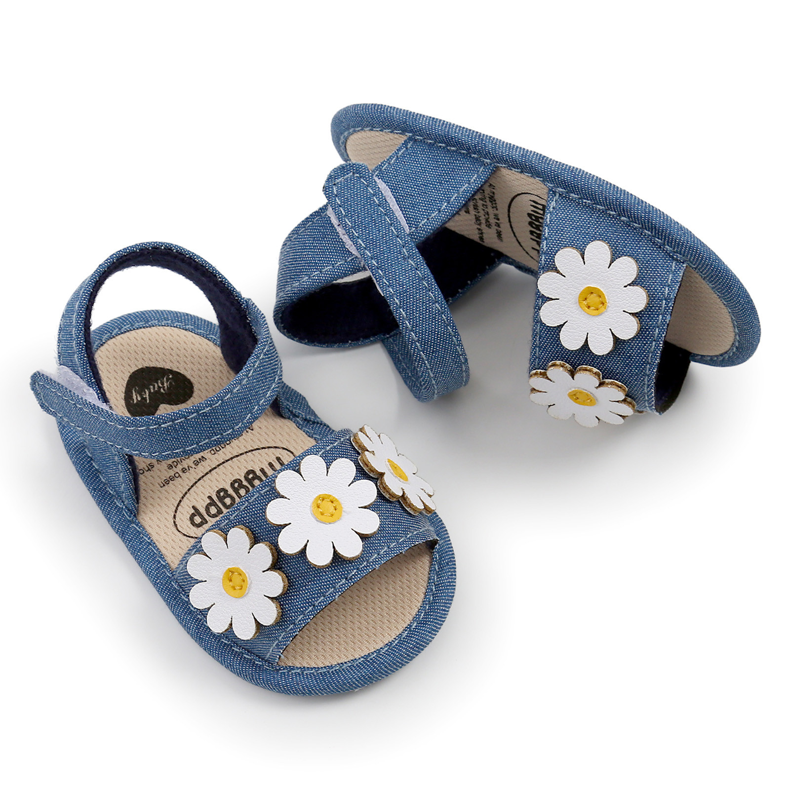 0-18 Month Baby Crib Shoes Girls soft sole Princess Sandals Summer Shoes Flowers Outdoor First Walk Toddler Girls Prewalker