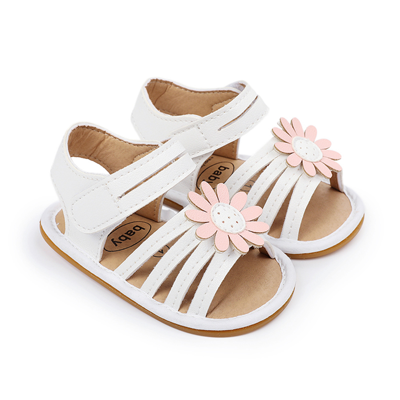 0-18 Months Newborn Princess Shoes Summer Children Toddler Baby Girls Flower Gladiator Sandals Princess Shoes Prewalker Zapatos