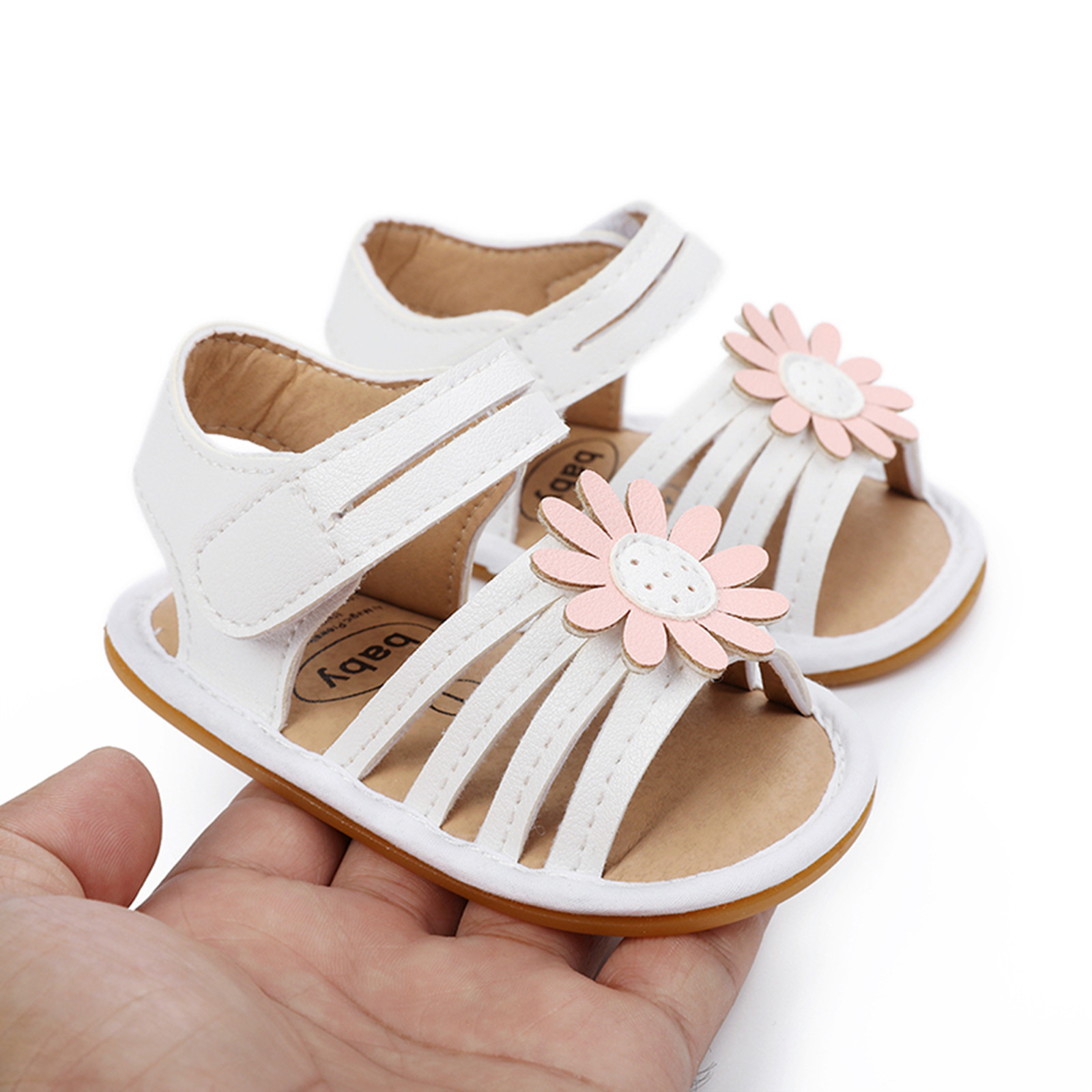 0-18 Months Newborn Princess Shoes Summer Children Toddler Baby Girls Flower Gladiator Sandals Princess Shoes Prewalker Zapatos
