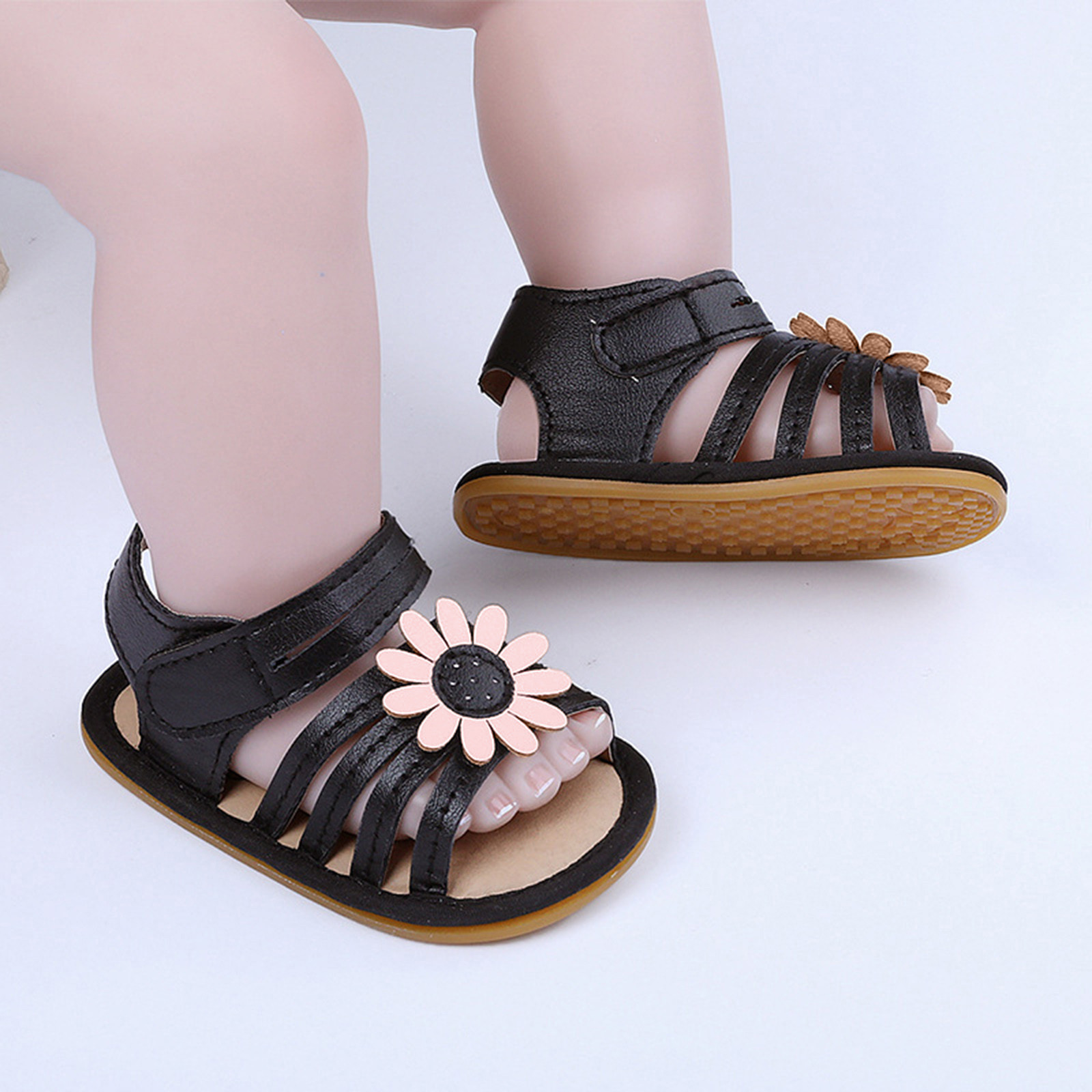 0-18 Months Newborn Princess Shoes Summer Children Toddler Baby Girls Flower Gladiator Sandals Princess Shoes Prewalker Zapatos