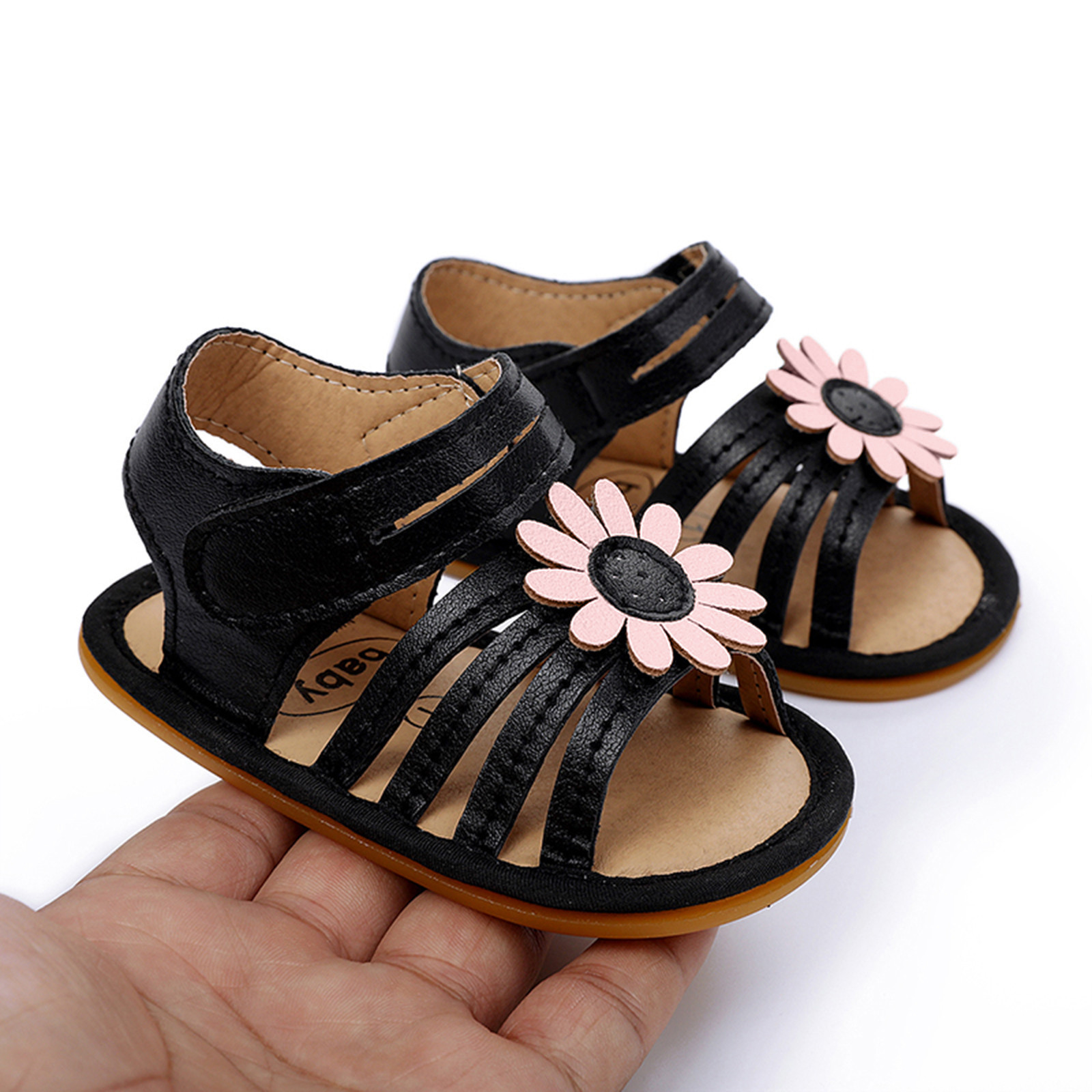 0-18 Months Newborn Princess Shoes Summer Children Toddler Baby Girls Flower Gladiator Sandals Princess Shoes Prewalker Zapatos