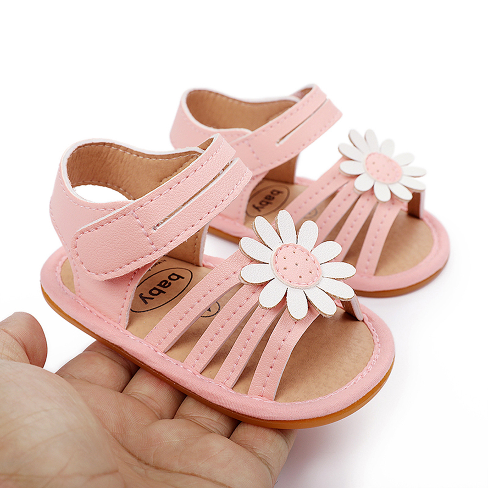 0-18 Months Newborn Princess Shoes Summer Children Toddler Baby Girls Flower Gladiator Sandals Princess Shoes Prewalker Zapatos