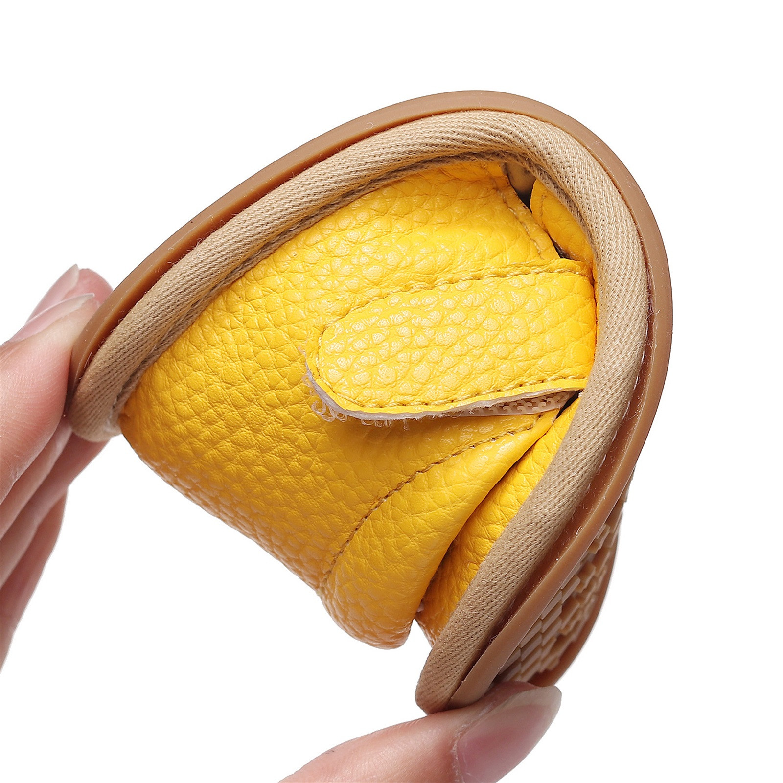 3-24 Month Infant Cork Shoes Boys Girls Single Shoes First Walkers Shoes Summer Toddler Hollow Out Flat Sandals Princess Shoes