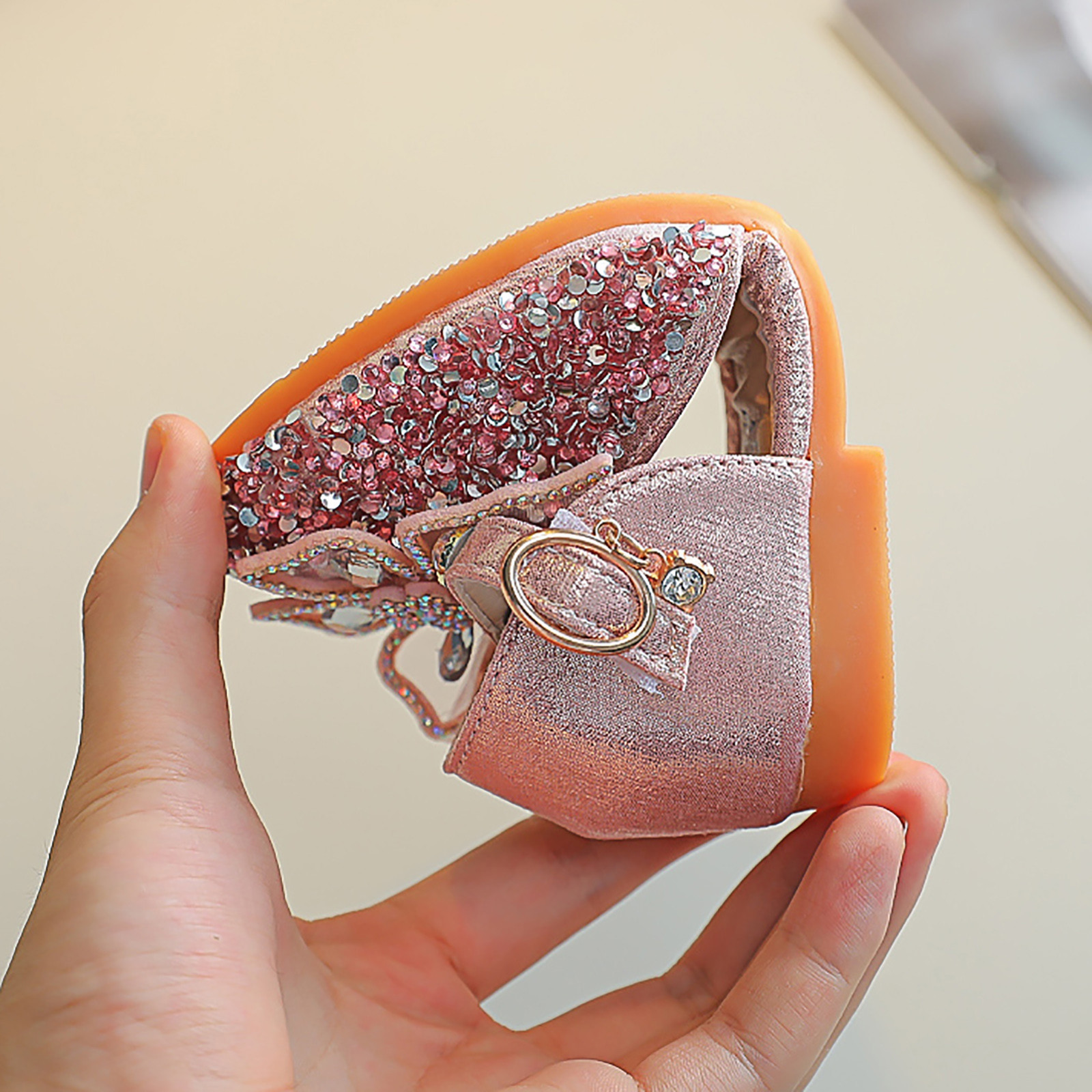 Summer Baby Girls Sandals Fashion Pearl Crystal Shoes Bling Bowknot Sandals Shoes Single Princess Shoes Sandals Dancing Shoes