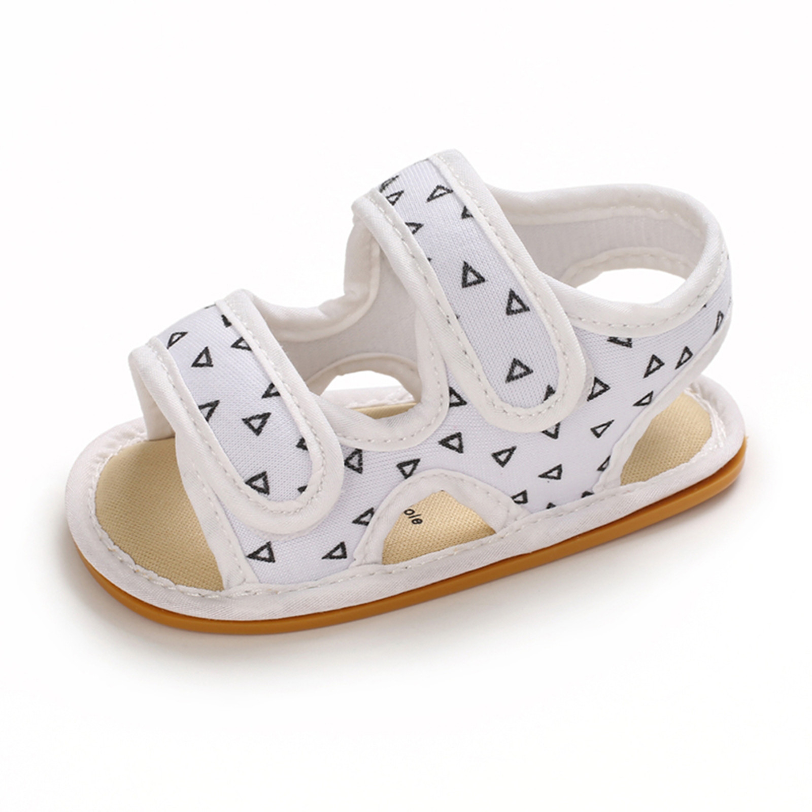 Newborn Soft Sole Crib Shoes Sandals Baby Boys Girls Sandals Soft Non-slip Rubber Sole Prewalker Flat Walking Shoes Prewalker