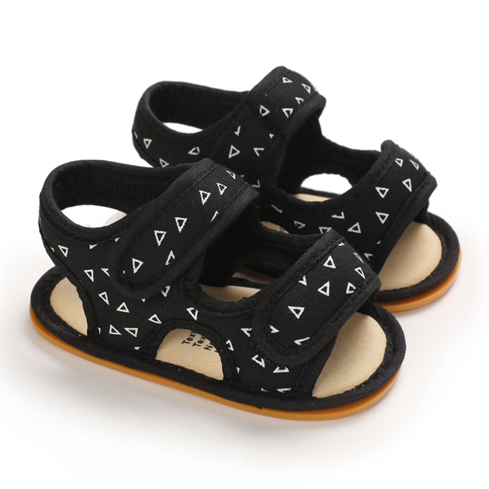 Newborn Soft Sole Crib Shoes Sandals Baby Boys Girls Sandals Soft Non-slip Rubber Sole Prewalker Flat Walking Shoes Prewalker