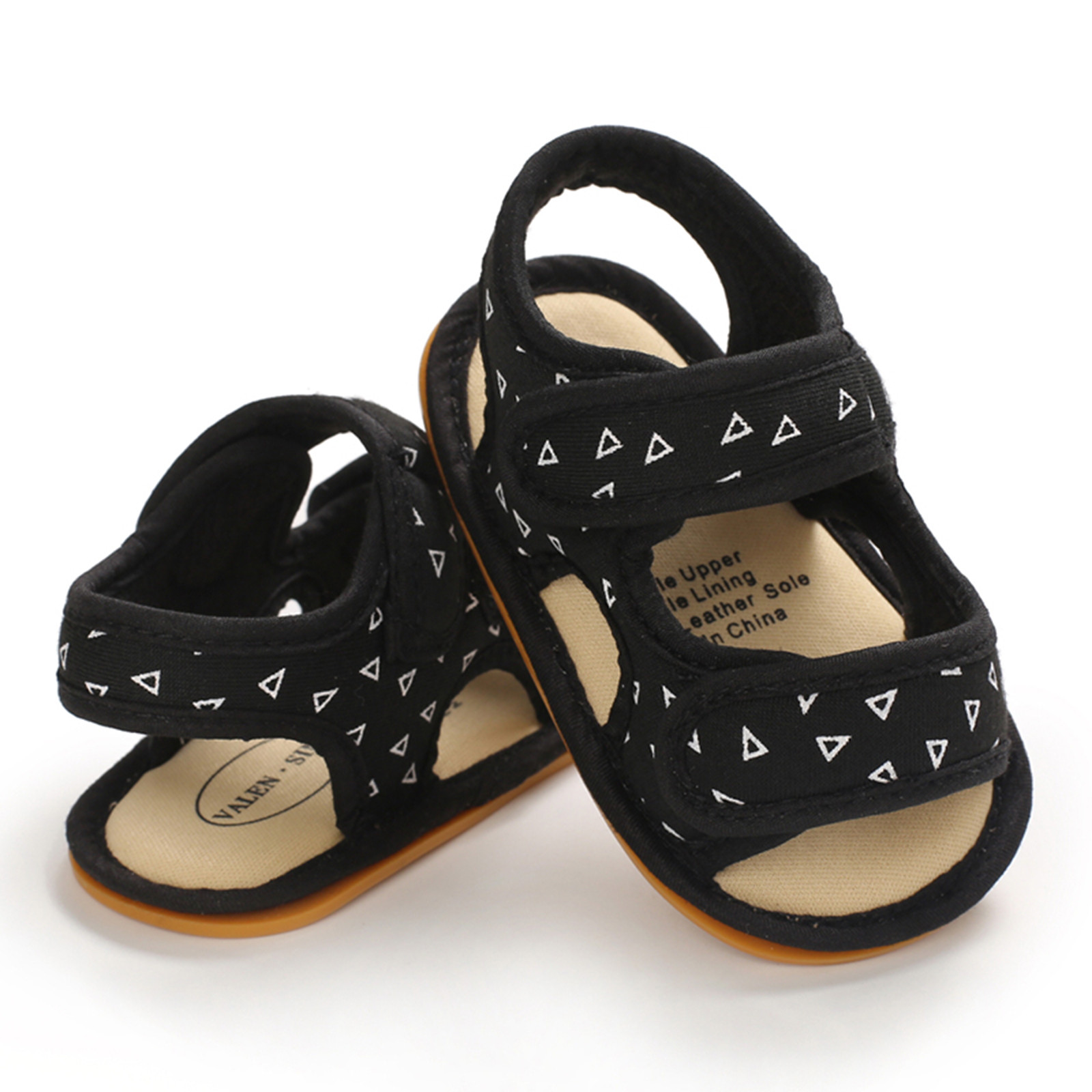 Newborn Soft Sole Crib Shoes Sandals Baby Boys Girls Sandals Soft Non-slip Rubber Sole Prewalker Flat Walking Shoes Prewalker