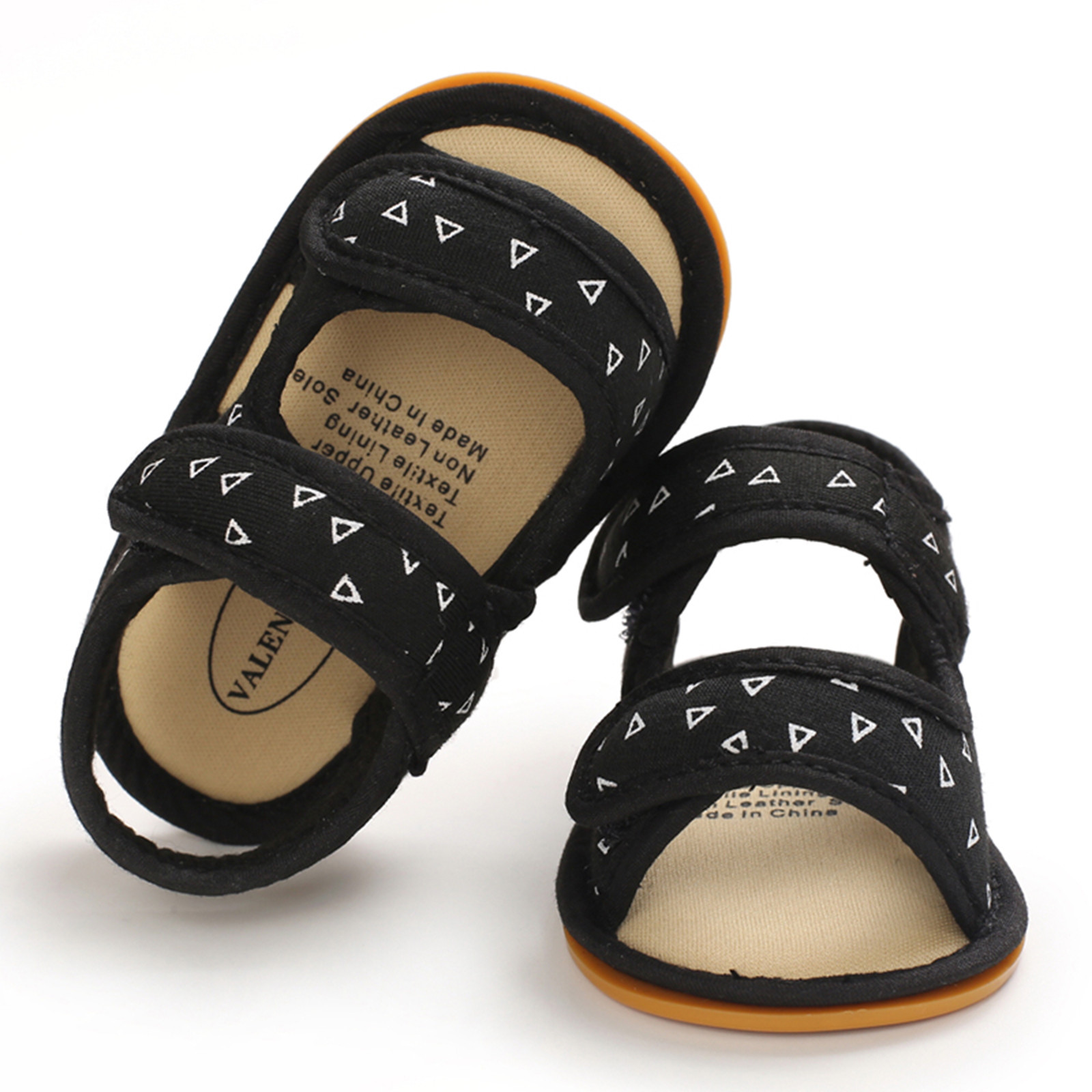 Newborn Soft Sole Crib Shoes Sandals Baby Boys Girls Sandals Soft Non-slip Rubber Sole Prewalker Flat Walking Shoes Prewalker