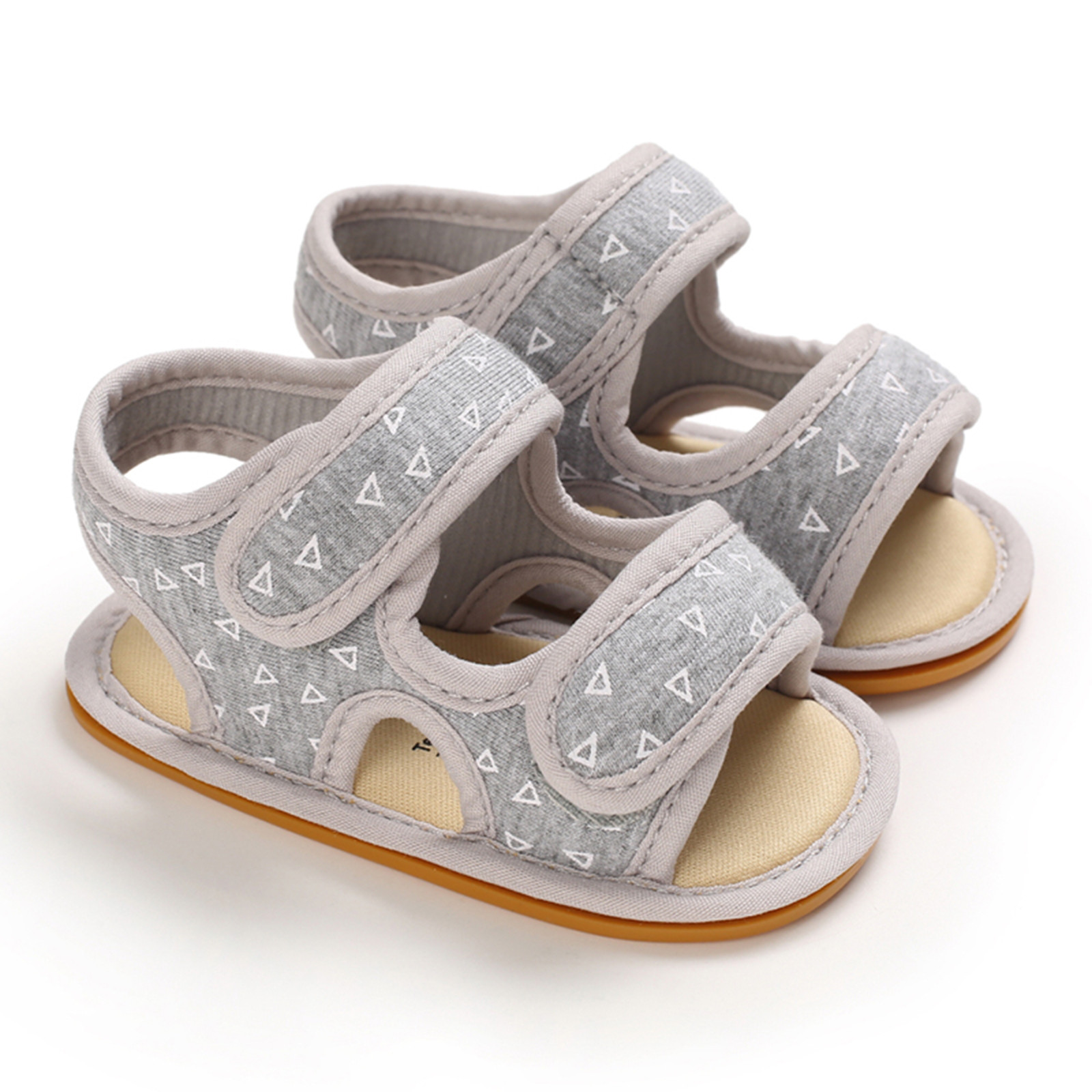 Newborn Soft Sole Crib Shoes Sandals Baby Boys Girls Sandals Soft Non-slip Rubber Sole Prewalker Flat Walking Shoes Prewalker