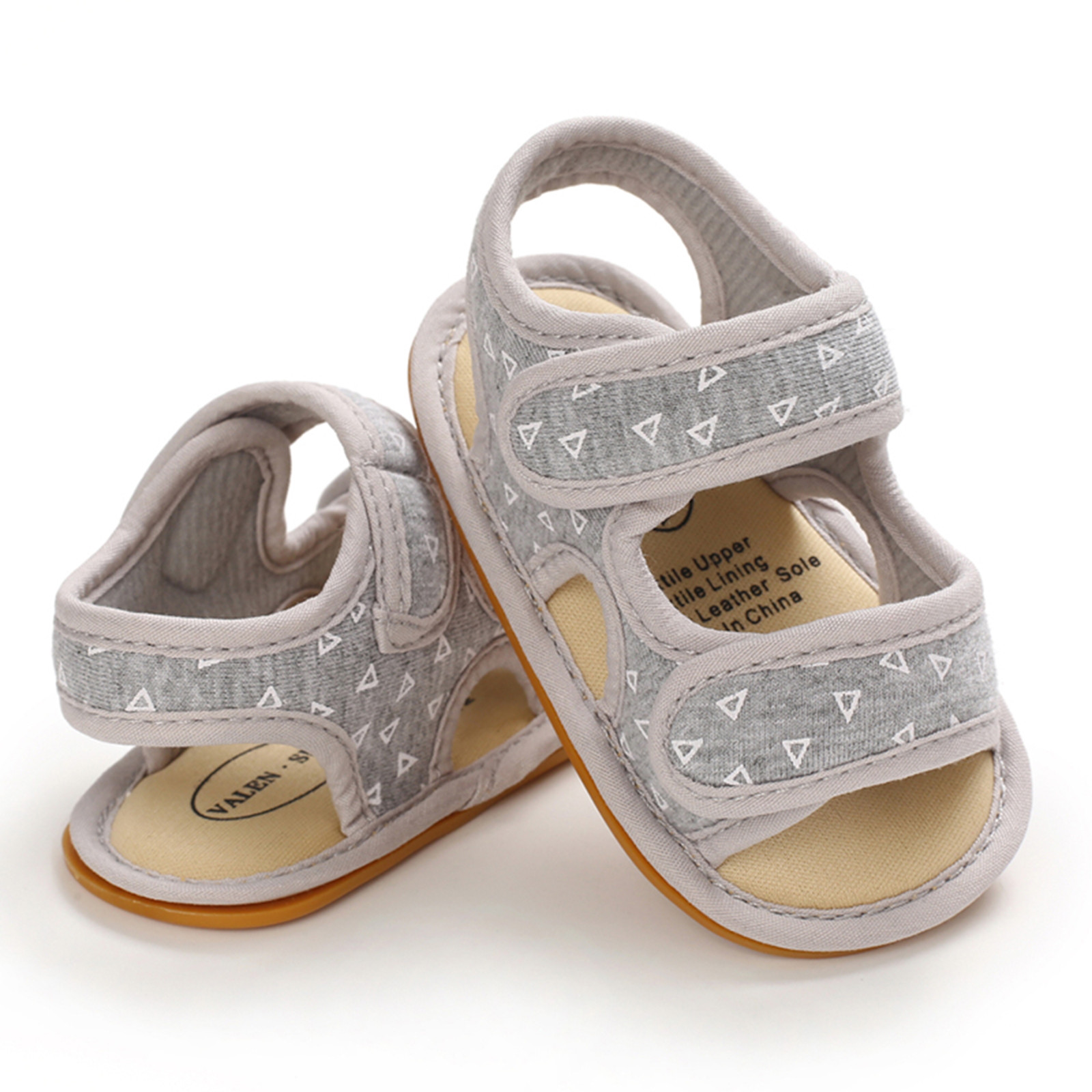 Newborn Soft Sole Crib Shoes Sandals Baby Boys Girls Sandals Soft Non-slip Rubber Sole Prewalker Flat Walking Shoes Prewalker