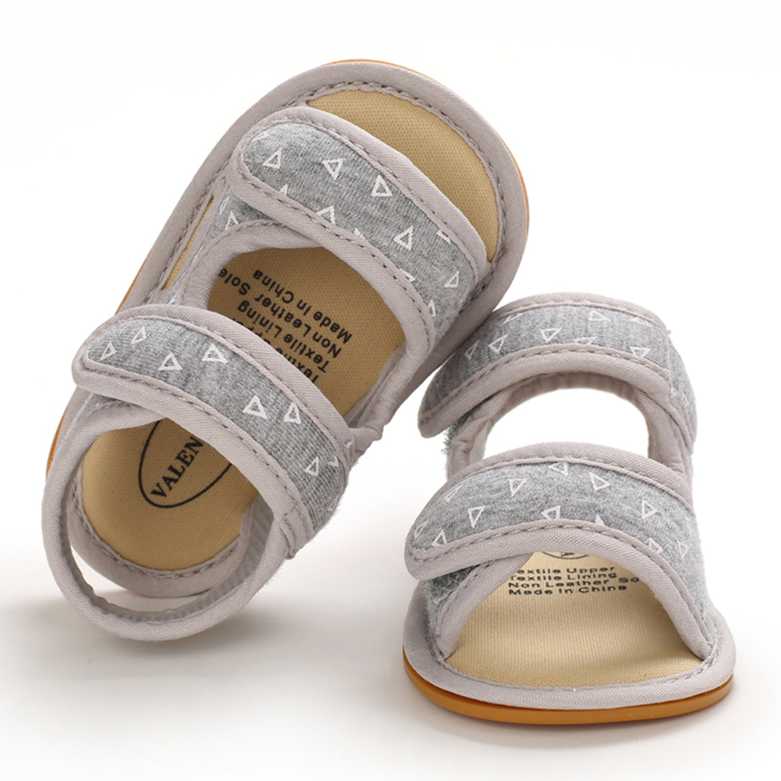 Newborn Soft Sole Crib Shoes Sandals Baby Boys Girls Sandals Soft Non-slip Rubber Sole Prewalker Flat Walking Shoes Prewalker