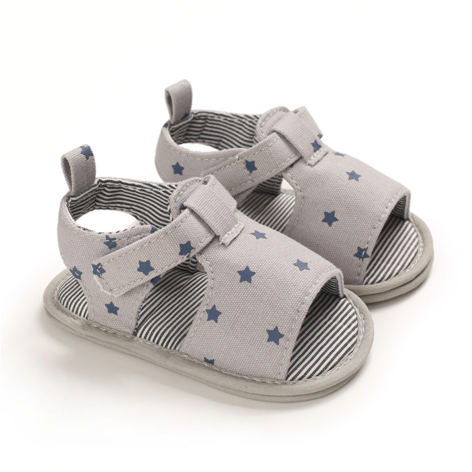 Toddler Baby Clothes Peep Toe Fashion Sandal Summer Flower Hollow Soft Anti-slip Crib Shoes Sandals Prewalker Hook Loop Shoes