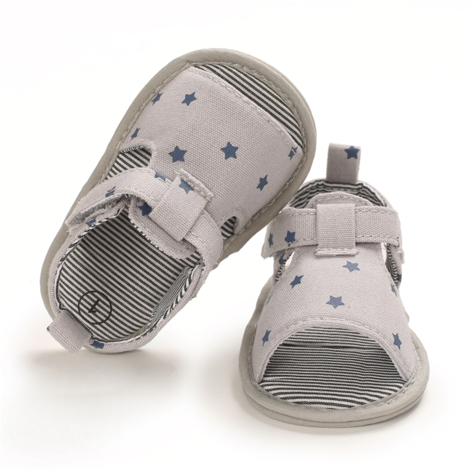 Toddler Baby Clothes Peep Toe Fashion Sandal Summer Flower Hollow Soft Anti-slip Crib Shoes Sandals Prewalker Hook Loop Shoes