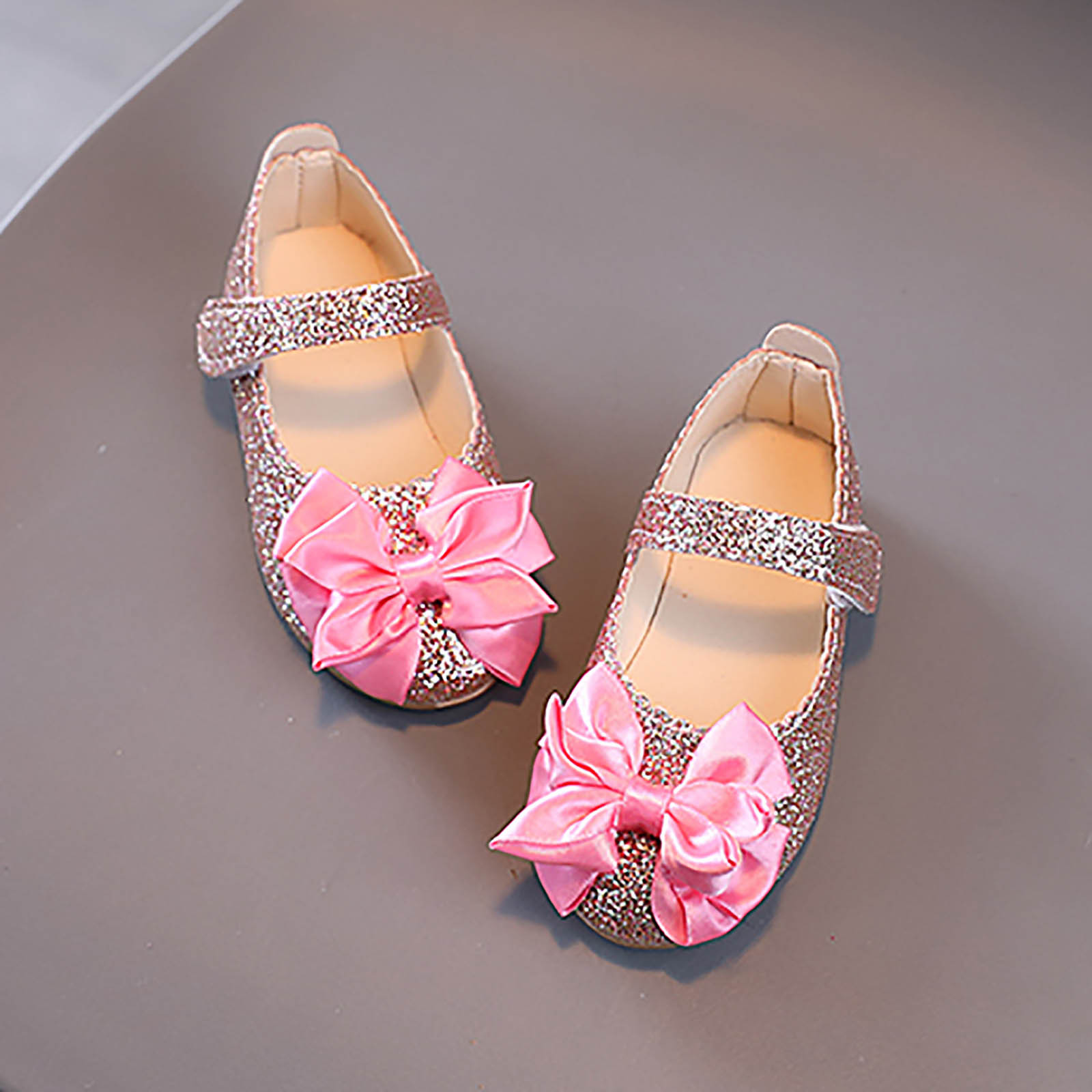 Summer Girls Sandals Infant Kids Baby Girls Bling Bowknot Shoes Single Princess Shoes Sandals Dancing Shoes Flat Heel Sandals
