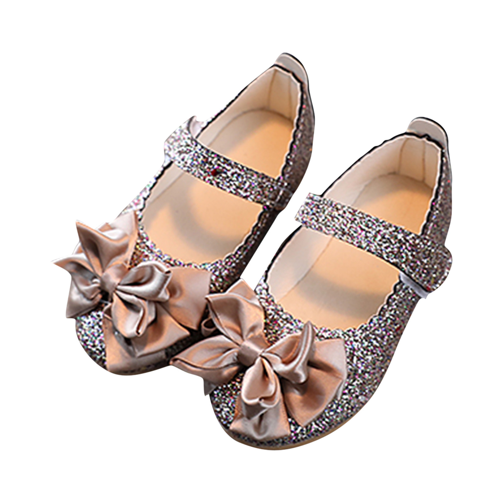 Summer Girls Sandals Infant Kids Baby Girls Bling Bowknot Shoes Single Princess Shoes Sandals Dancing Shoes Flat Heel Sandals