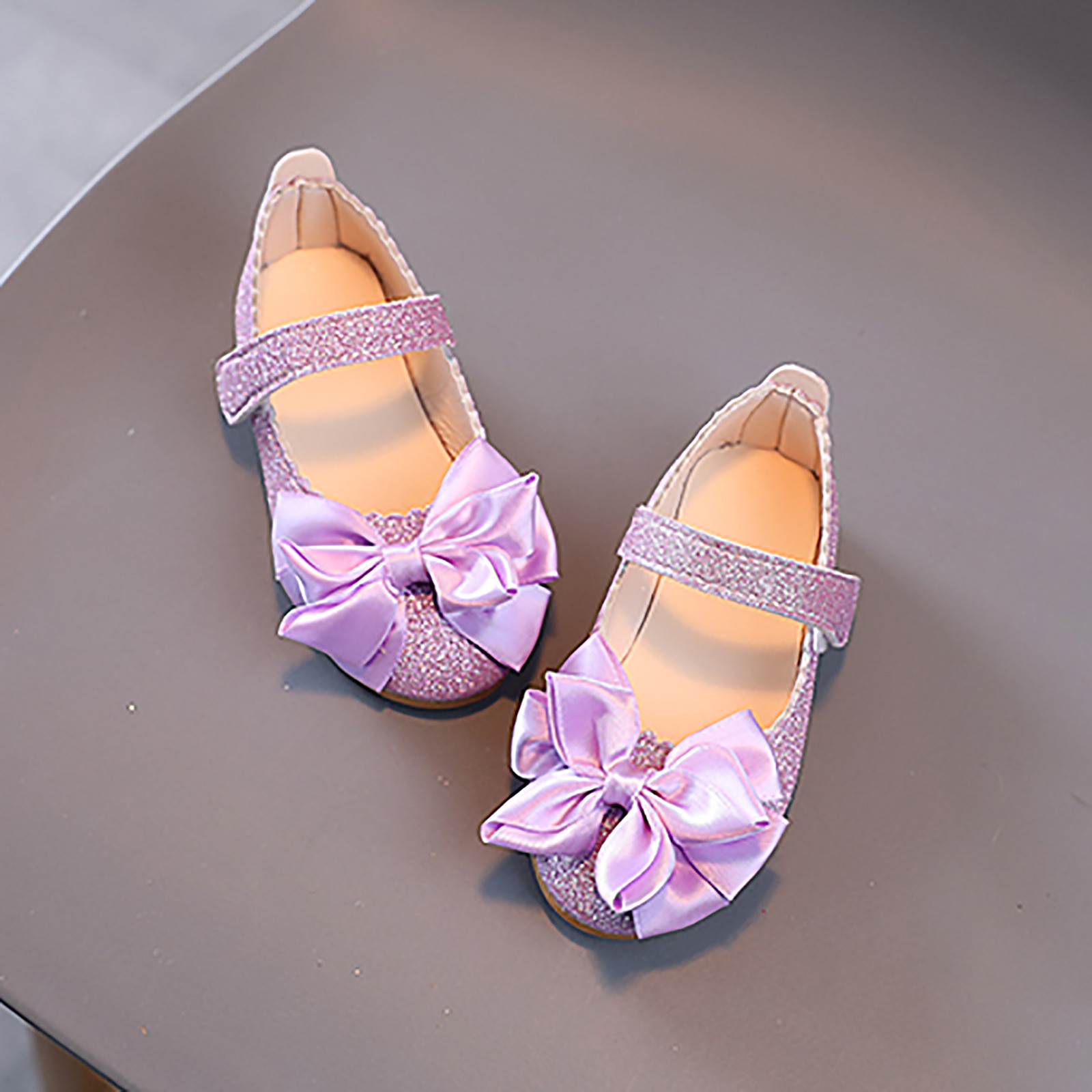 Summer Girls Sandals Infant Kids Baby Girls Bling Bowknot Shoes Single Princess Shoes Sandals Dancing Shoes Flat Heel Sandals
