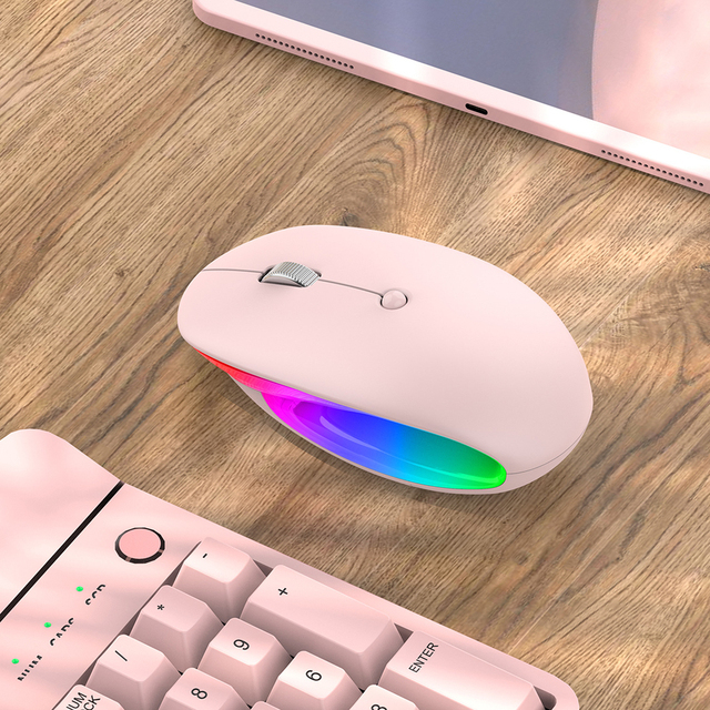 2.4g Bluetooth Wireless Mouse Rechargeable Mouse Ergonomic RGB Gaming Mouse