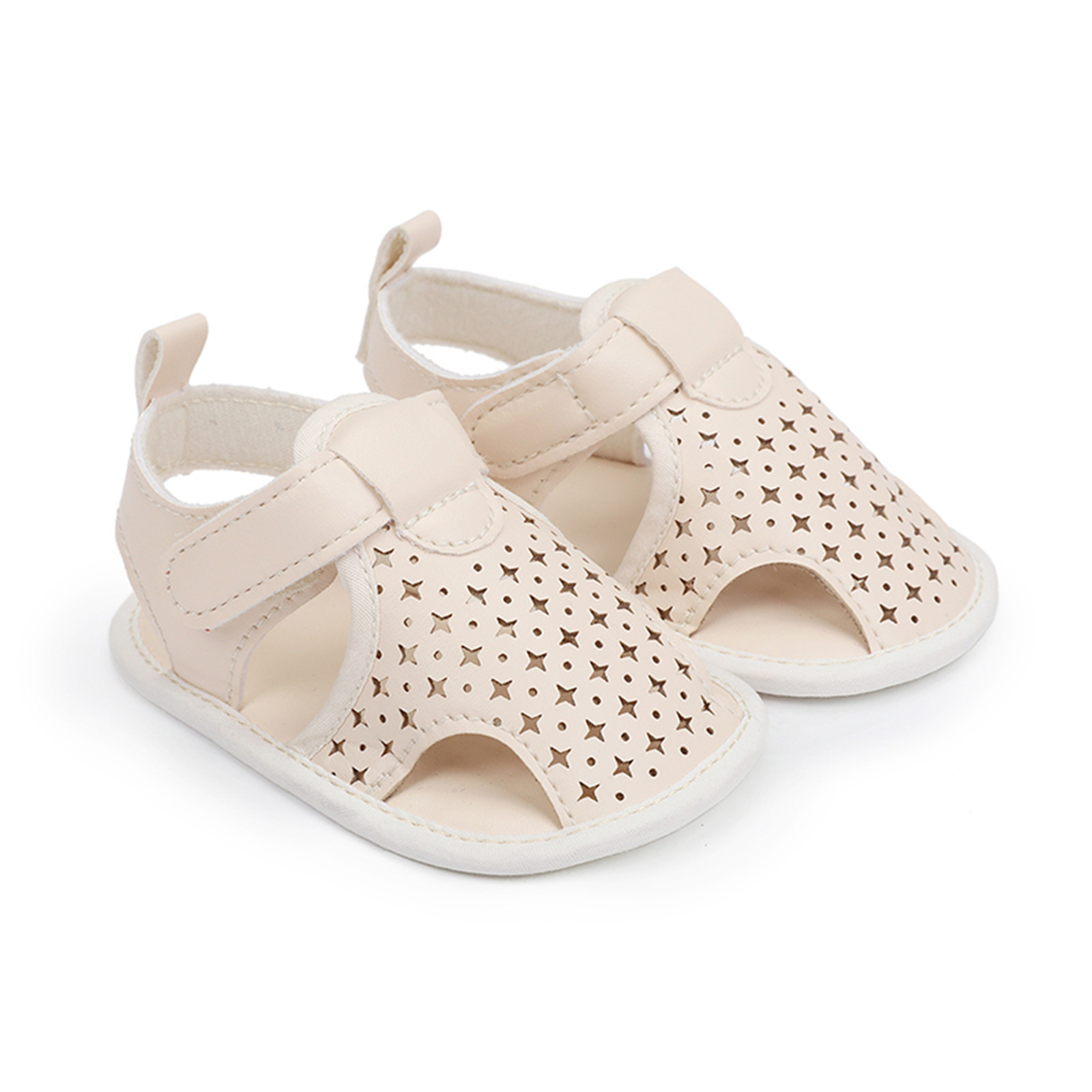 Newborn Shoes Hollow Soft Leather Hook Sandals Summer Children Toddler Baby Girls Hollow Out Sandals Princess Shoes Prewalker