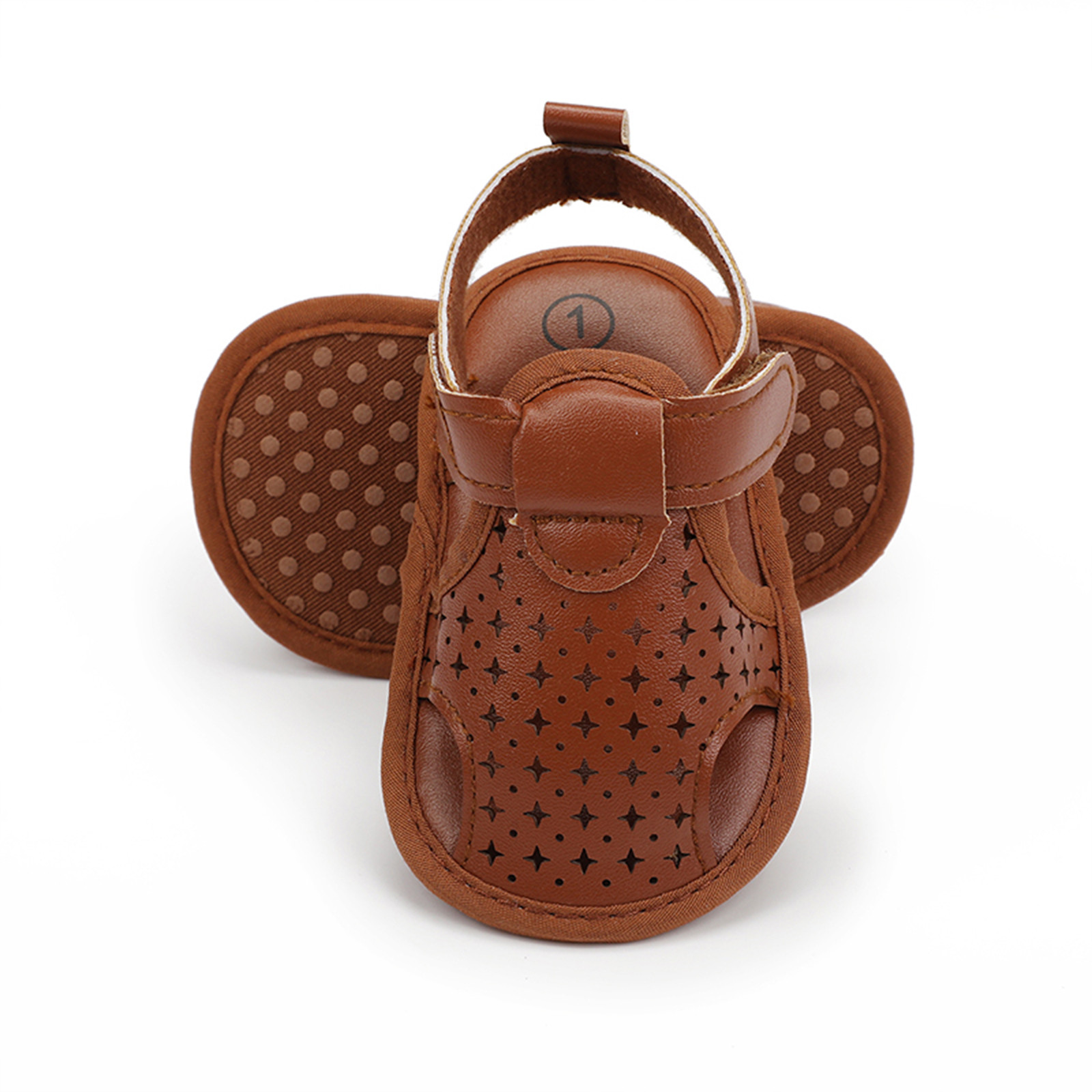 Newborn Shoes Hollow Soft Leather Hook Sandals Summer Children Toddler Baby Girls Hollow Out Sandals Princess Shoes Prewalker