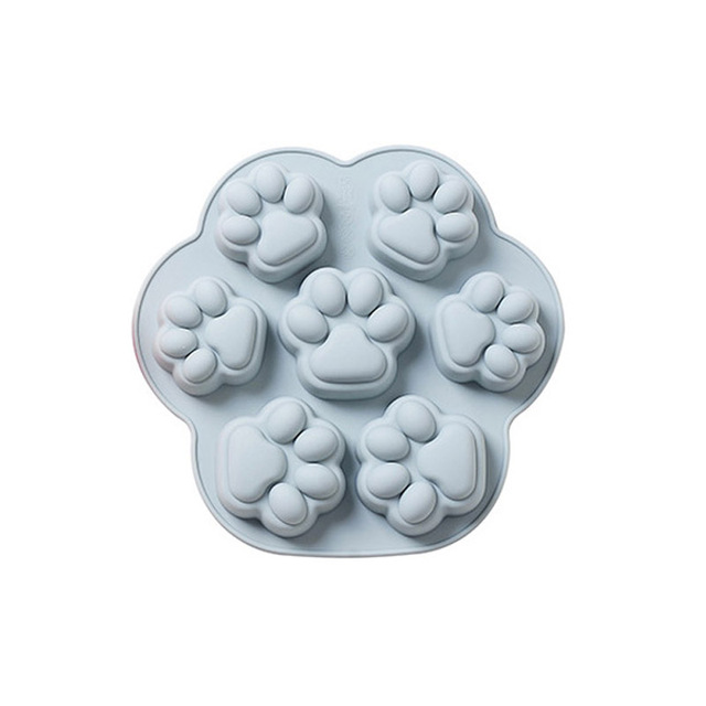 7 Cells Cat Dog Paw Style Cake Molds Kitchen Bakeware Silicone Pastry&Biscuit&Fondant&Chocolate Mold Cake Decoration