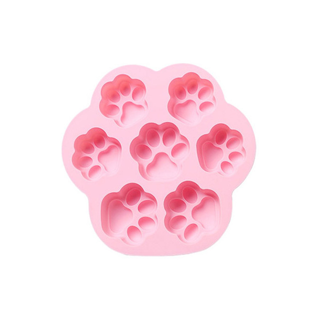 7 Cells Cat Dog Paw Style Cake Molds Kitchen Bakeware Silicone Pastry&Biscuit&Fondant&Chocolate Mold Cake Decoration