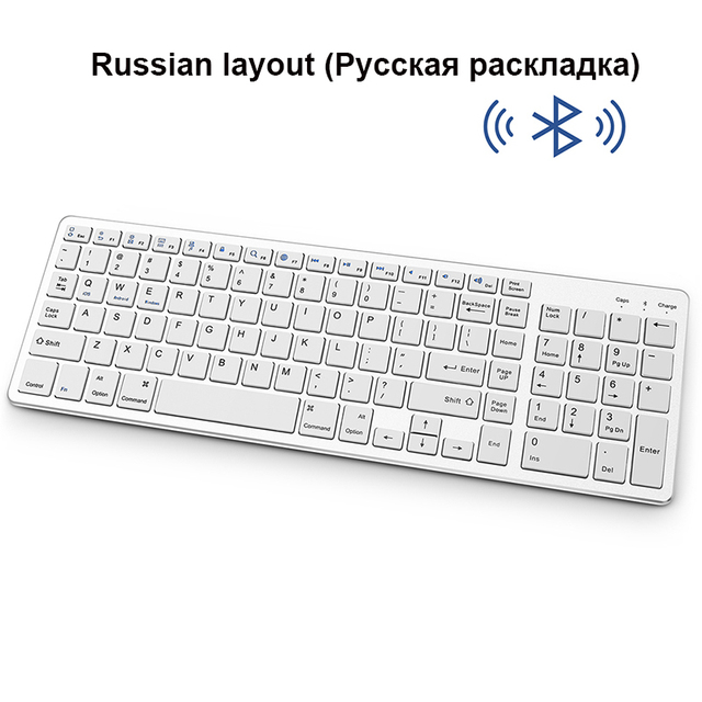 Bluetooth Wireless keyboard for Tablet Laptop Smartphone Rechargeable Portable