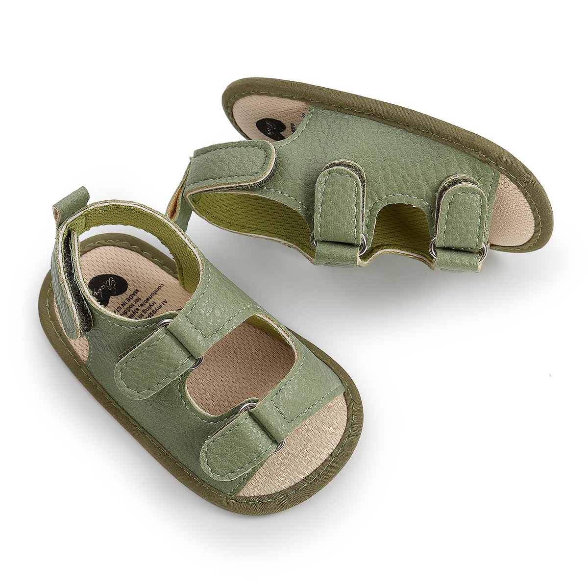Baby Girls Boys Sandals Soft Leather Anti-Slip Rubber Sole Infant Summer Outdoor Shoes Toddler First Walkers 0-18 Months